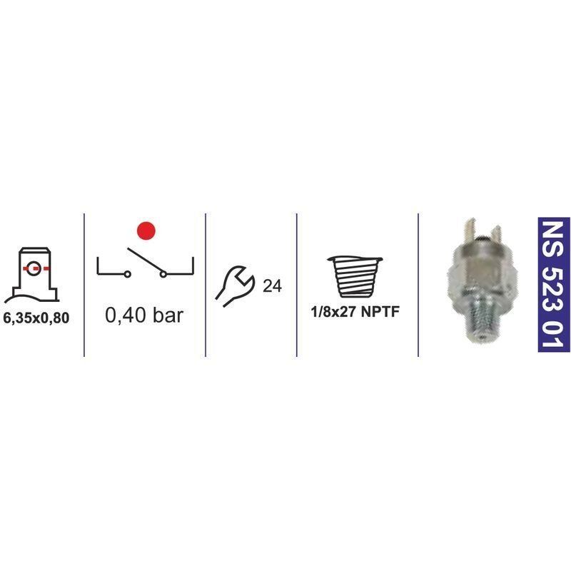 Gösterge Motor Zaman Saati-Hava Basınç Müşiri 0,40 Bar 1/8X27 Npt Normalde Açık Bmc. 3K57942 - NS52301