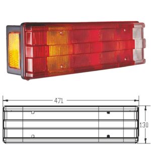 Dorse Tır Stop Lambası 7 Fonksiyonlu Kanallı - 326031