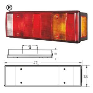 7 Fonksiyonlu Dorse Stop Lambası Amp Soketli - 326030-SKT