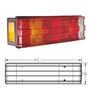 Dorse Tır Stop Camı 7 Fonksiyonlu Kanallı - 326031-C