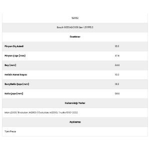 Form Metal 52882 Kanal 10 Man 10 Diş 71511780 Marş Dişlisi