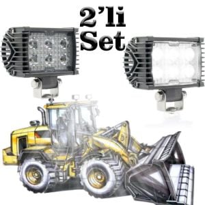 Sanel Power 6 Led Çalışma Lambası 2 Li Set  12V/24V SWL115.1000-SET-4