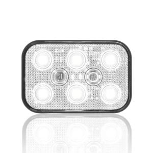 Sanel 12V Universal Kare 6 Led Dış Makan Uyumlu Beyaz SBD12W6
