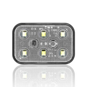 Sanel 24V Universal Kare 6 Led Dış Makan Uyumlu Beyaz SBD24W6