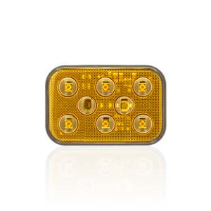 Sanel Çakarlı 12-24V Universal Kare 6'Led Dış Mekan Uyumlu Sarı SBDF6Y