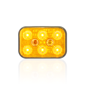 Sanel Çakarlı 12-24V Universal Kare 6'Led Dış Mekan Uyumlu Sarı SBDF6Y