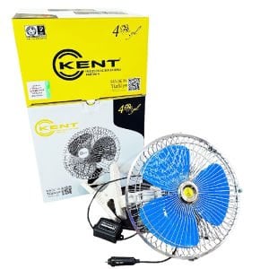 Kent 24 volt Oto Vantiltatör 10inch 25cm Mandallı 24v Çakmaklık Girişli Vantilatör