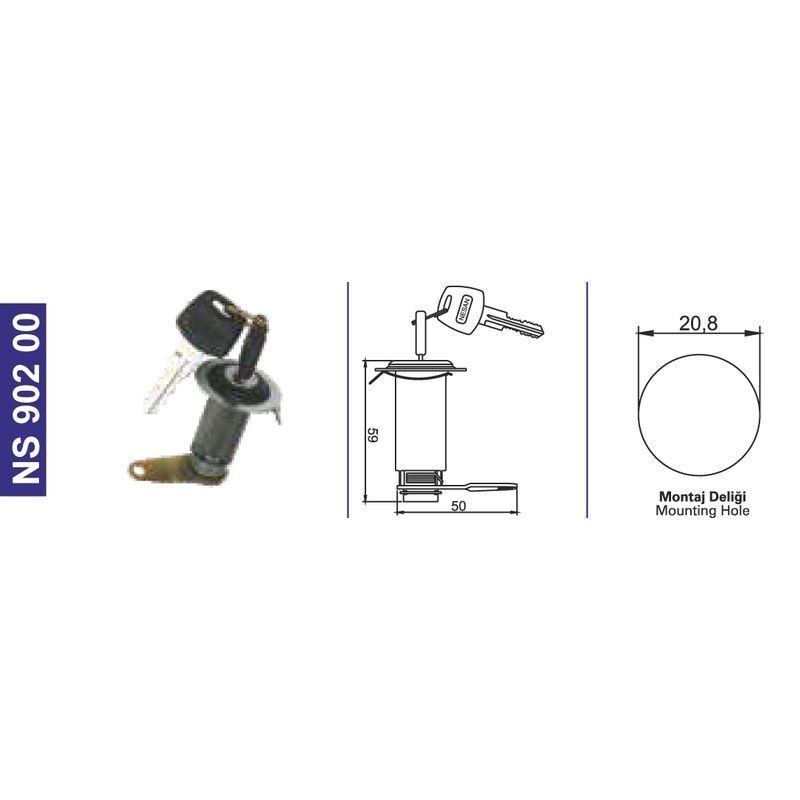 Kapı Kilidi Bmc.L3.0-Profesyonel-Çukurova Makina 000C19A55 - NS90200