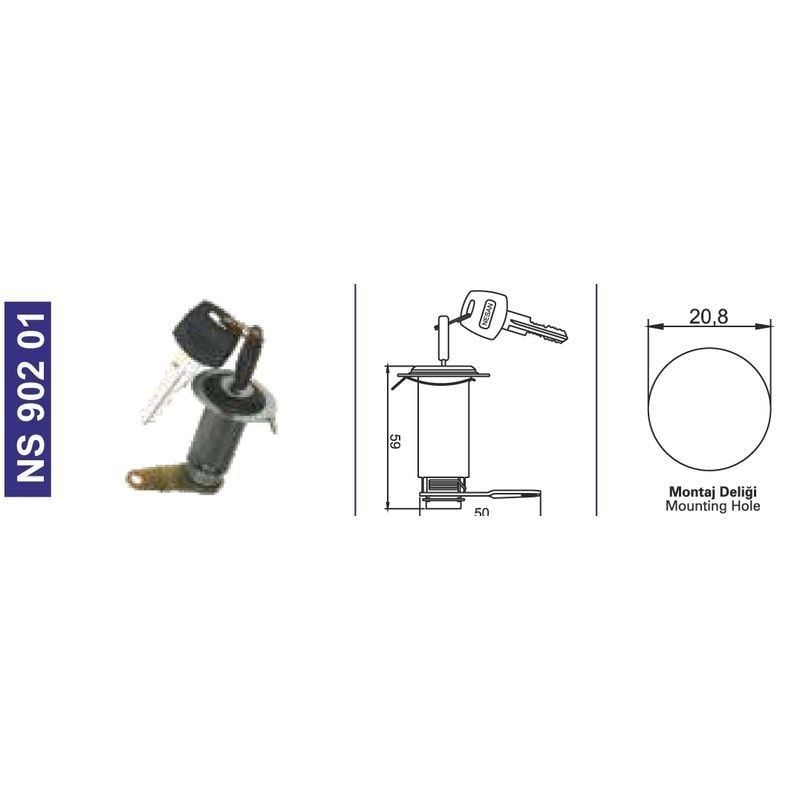Kapı Kilidi Bmc.L3.0-Profesyonel 58Rs502906 - NS90201
