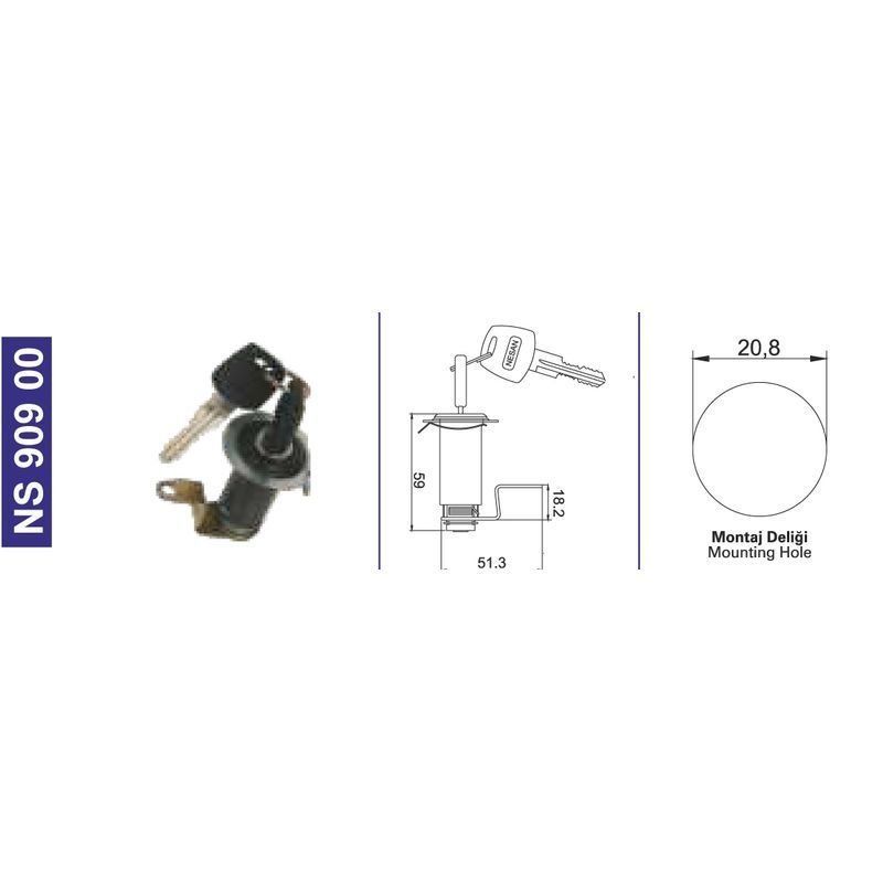 Kapı Kilidi Bmc.Fatıh Serisi 58Rs100790 - NS90900