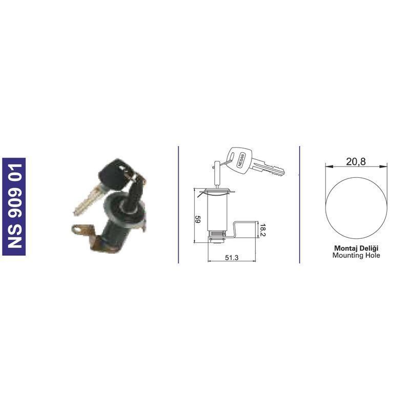 Kapı Kilidi Bmc.Fatıh Serisi 58Rs100789 - NS90901