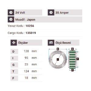 NURSAN 130124 Statör 24V 35A Kia Kamyon