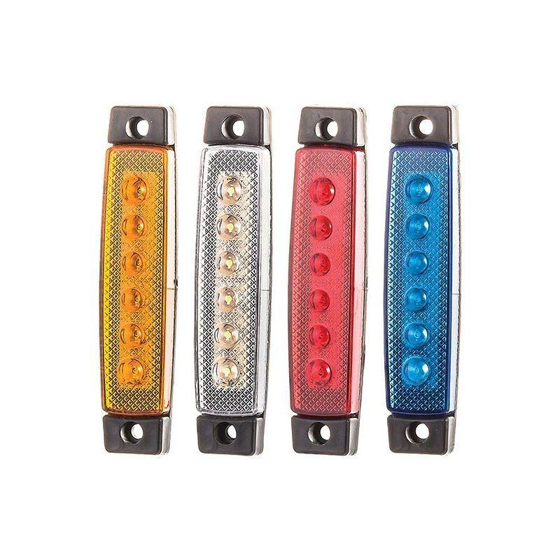 Parmak Lamba 6 Led’li 12V/24V Sarı - 52-S