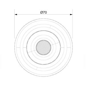 Sanel Spot 24 Volt Beyaz Işıklı Butonsuz SSM24W