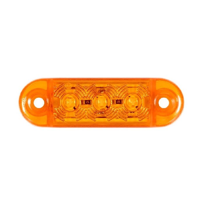 Parmak Lamba 3 Led'Li 63Mm 12V-24V Sarı - FR0171-Y