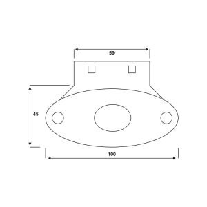 Oval tip Ledli Yan Sinyal Lambası Kırmızı - 59-K