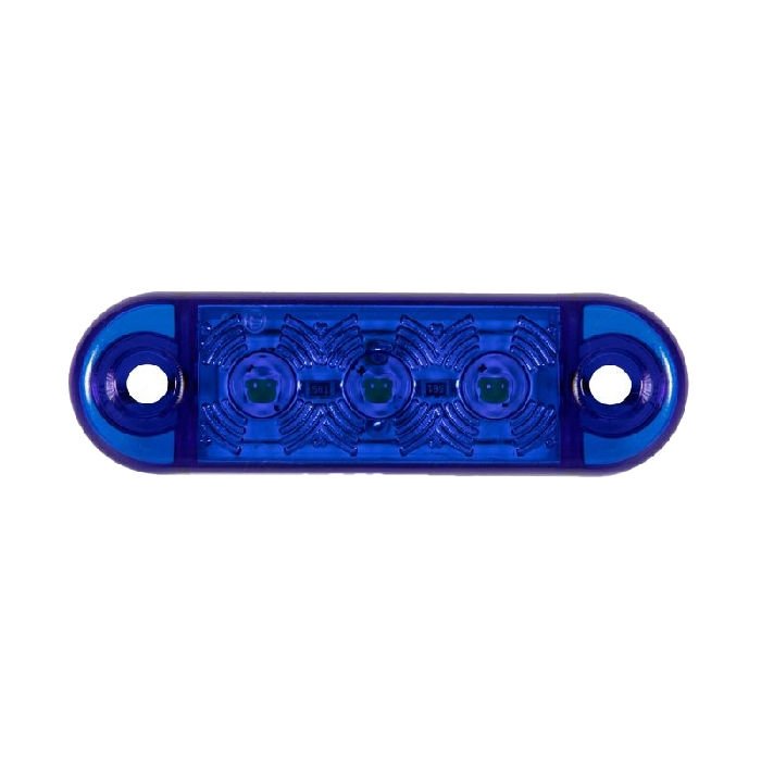 Parmak Lamba 3 Led'Li 63Mm 12V-24V Mavi - FR0171-B