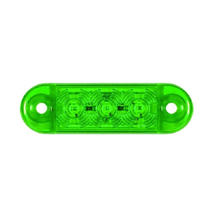 Parmak Lamba 3 Led'Li 63Mm 12V-24V Yeşil - FR0171-G