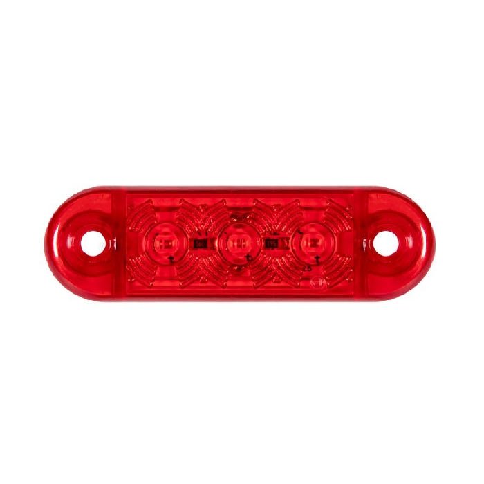 Parmak Lamba 3 Led'Li 63Mm 12V-24V Kırmızı - FR0171-R