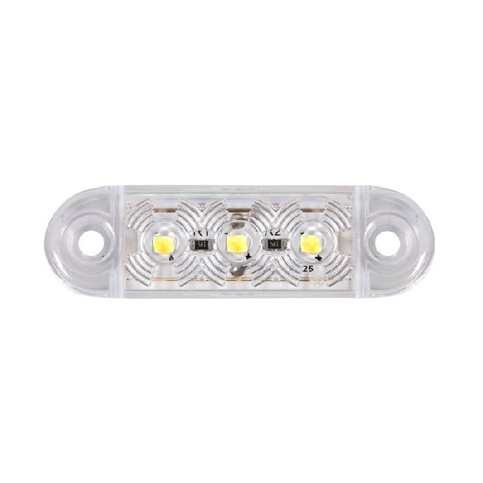 Parmak Lamba 3 Led'Li 63Mm 12V-24V Beyaz - FR0171-W