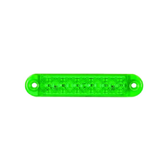 Parmak Lamba 6 Led'Li 100Mm 12V-24V Yeşil - FR0173-G