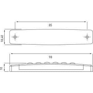 Ledli Parmak Lamba Camlı Sarı - 62-S