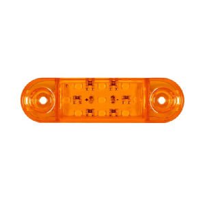 Parmak Lamba Oval 9 Led'Li 84Mm 12V-24V Sarı - FR0174-Y