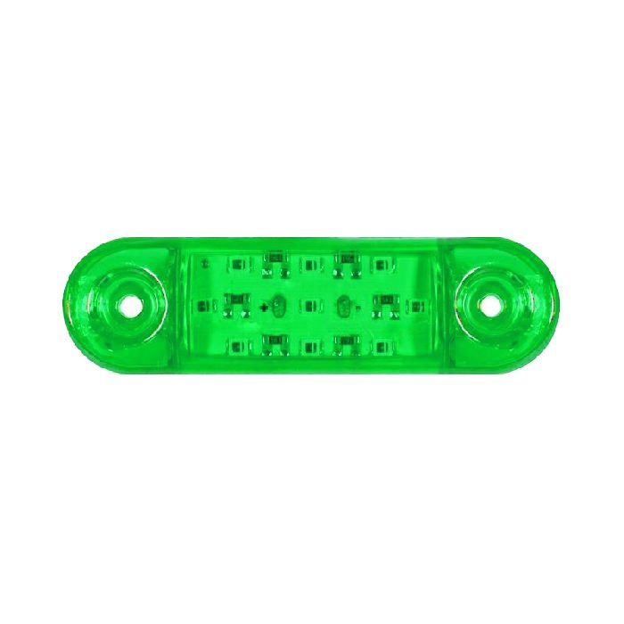 Parmak Lamba Oval 9 Led'Li 84Mm 12V-24V Yeşil - FR0174-G