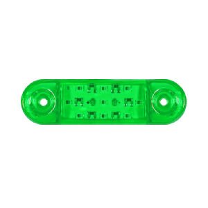 Parmak Lamba Oval 9 Led'Li 84Mm 12V-24V Yeşil - FR0174-G