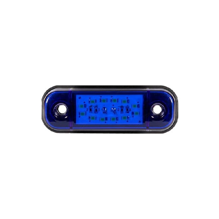 Parmak Lamba Oval 12 Led'Li 86Mm 12V-24V Mavi - FR0175-B