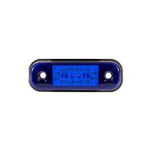 Parmak Lamba Oval 12 Led'Li 86Mm 12V-24V Mavi - FR0175-B