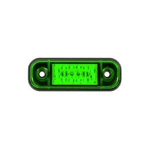Parmak Lamba Oval 12 Led'Li 86Mm 12V-24V Yeşil - FR0175-G