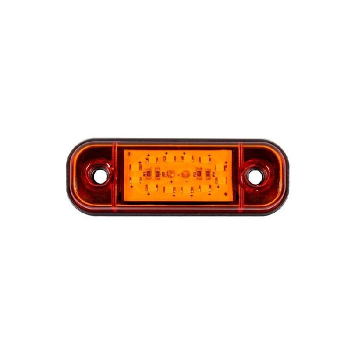 Parmak Lamba Oval 12 Led'Li 86Mm 12V-24V Sarı - FR0175-Y