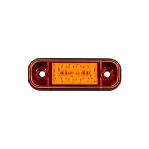 Parmak Lamba Oval 12 Led'Li 86Mm 12V-24V Sarı - FR0175-Y