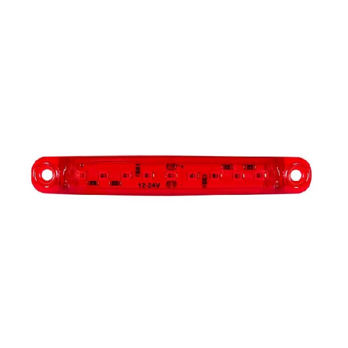 Parmak Lamba 9 Led'Li 98Mm 12V-24V Kırmızı - FR0176-R