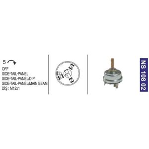 Kornalı Far Anahtarı Topuzsuz Massey Ferguson 240/285/ 33714 - NS10802