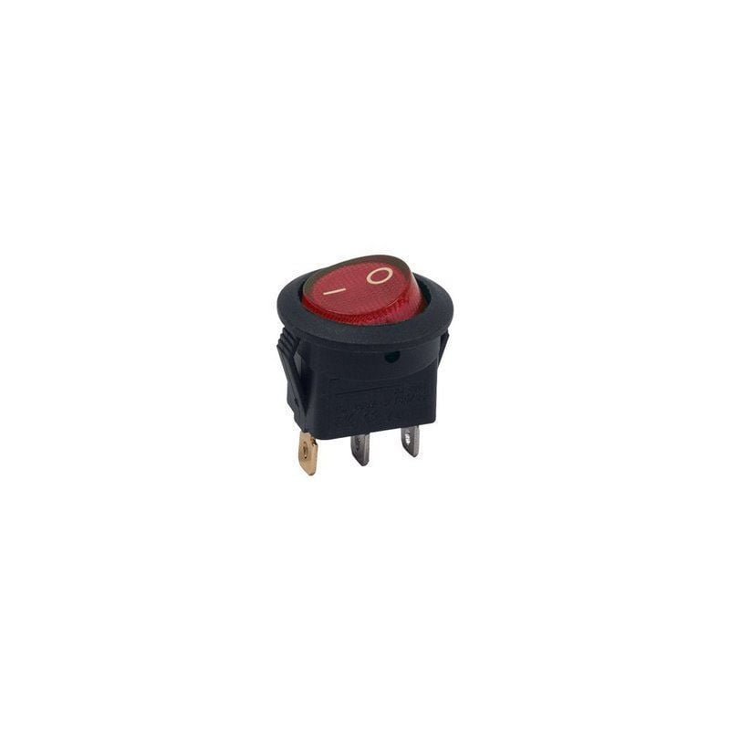 Aksa Aç/Kapa Kırmızı Işıklı Yuvarlak Mini Anahtar 24V - 11-061