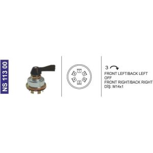 Sinyal Anahtarı Fıat Traktör 480-640-Hattat Tarım/Unıversal 4159884 - NS11300