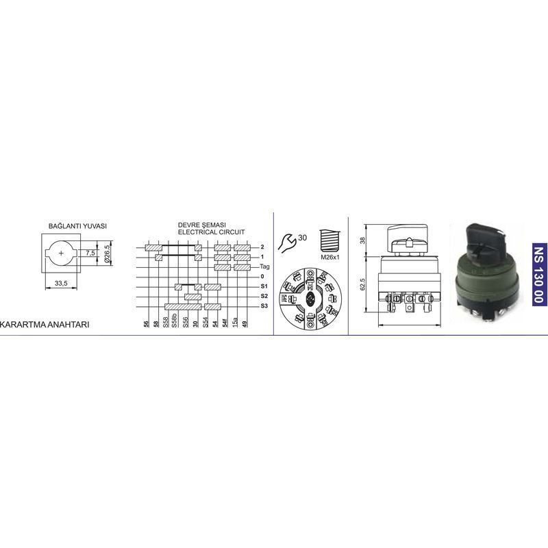 Karartma Anahtarı 72255 - NS13000