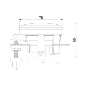 Sanel 12/24V Sis Farı SFF701-B