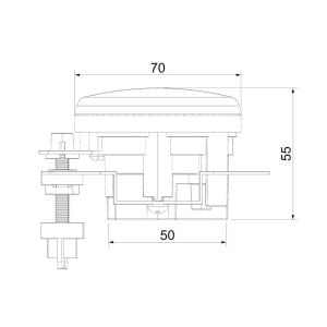 Sanel 12/24V Sis Farı SFF701-B