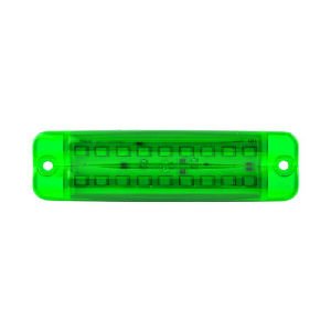 Çift Sıra Parmak Lamba 18 Led'Li 100Mm 12V-24V Yeşil - FR0316-G