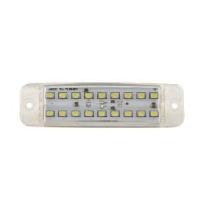 Çift Sıra Parmak Lamba 18 Led'Li 100Mm 12V-24V Beyaz - FR0316-W