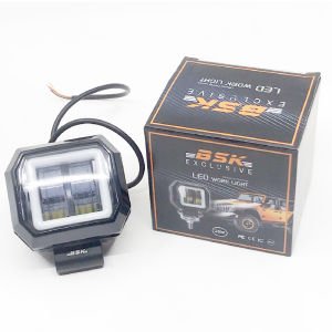 Tai-Yi Off Road Lambası Kare 10-36V 20W Ledli - Neonlu  Beyaz