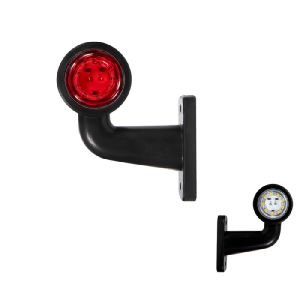 Ultra Mini Eğri Lamba 18 Led'Li 80Mm 12V-24V Beyaz - Kırmızı - FR0103-WR