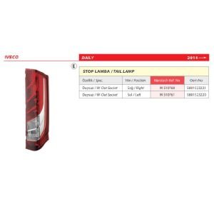 İveco Daily Duysuz Sağ Stop Lambası 2014> -5801523221