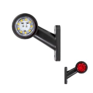 Ultra Mini Düz Lamba 18 Led'Li 80Mm 12V-24V Beyaz - Kırmızı - FR0104-WR