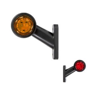 Ultra Mini Düz Lamba 18 Led'Li 80Mm 12V-24V Sarı - Kırmızı - FR0104-YR