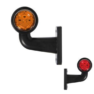 Ultra Mini Eğri Lamba 12 Led'Li 80Mm 12V-24V Sarı - Kırmızı - FR0106-YR