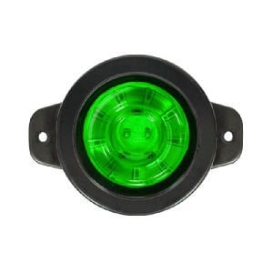 Yuvarlak İşaret Lamba Lensli Cam 9 Led'Li 12V-24V Yeşil - FR0161-G